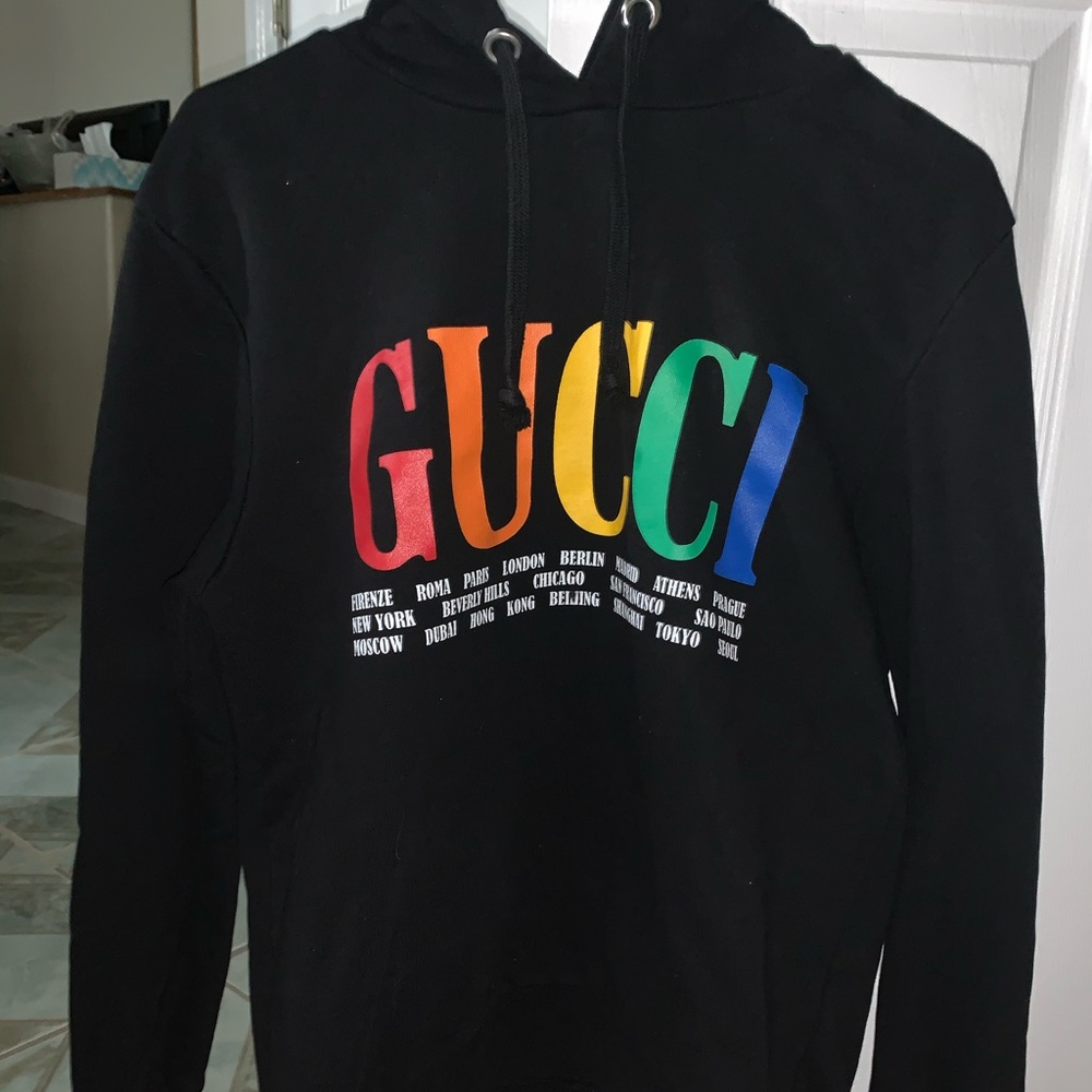 Gucci Rainbow Logo Hoodie